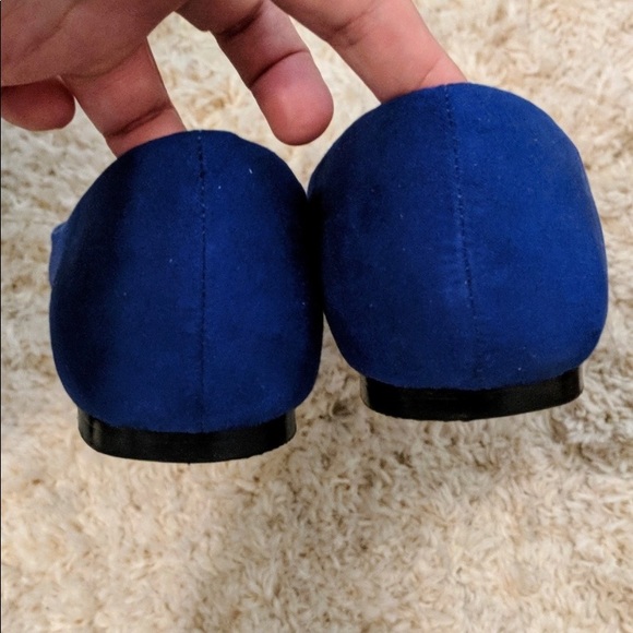 Cobalt Blue crystal embellished Flats - Picture 4 of 5